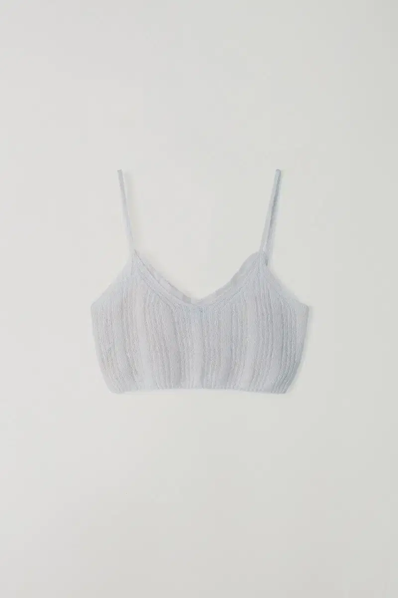 [새상품] 타낫 Chop knit bustier (gray)